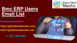 Bmc ERP Users Email List