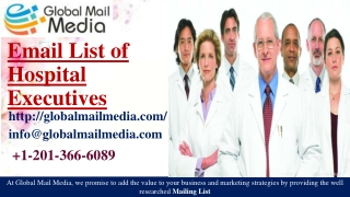 Email List of Hospital Executives