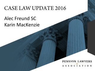 CASE LAW UPDATE 2016
