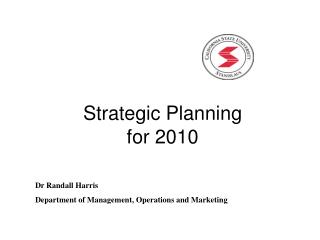 Strategic Planning for 2010