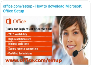 office.com/setup - How to download Microsoft Office Setup
