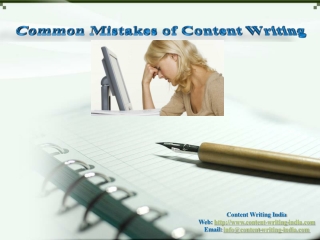 Common Mistakes of Content Writing