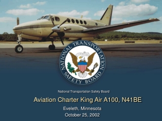Aviation Charter King Air A100, N41BE