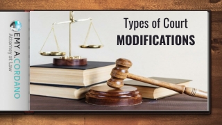 Types of Court Modifications
