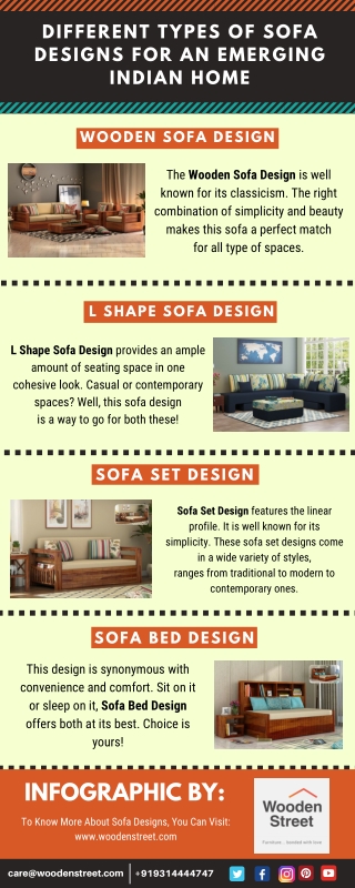 Different Types of Sofa Designs For An Emerging Indian Home