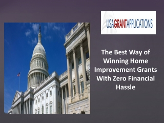 Home Improvement Grants With Zero Financial Hassle