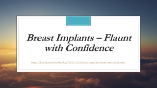 Breast implants – flaunt with confidence
