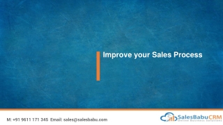 Improve your Sales Process