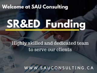 SR&ED Funding for Businesses - SAU Consulting