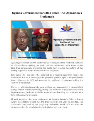 Uganda Government Bans Red Beret, The Opposition’s Trademark