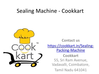 Buy Sealing Machine at Cookkart