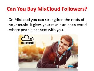 Can You Buy Mixcloud Followers?
