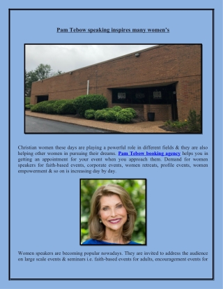 Pam Tebow Booking Agency: Contact, Fee Info for Appearances