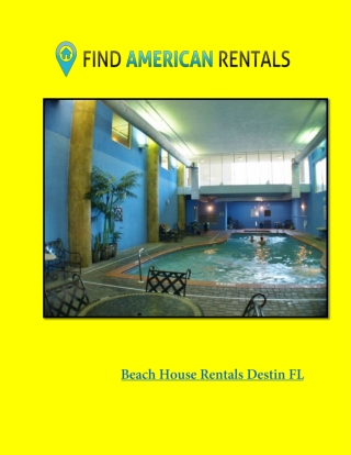 Beach House Rentals Destin FL