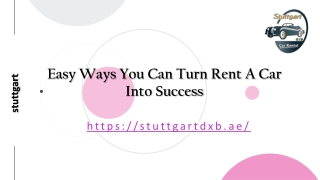 Easy Ways You Can Turn Rent A Car Into Success
