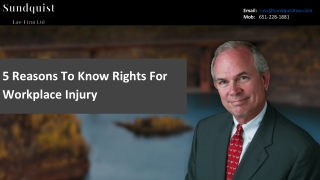 5 Reasons To Know Your Rights For Workplace Injury
