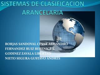 SISTEMAS DE CLASIFICACION ARANCELARIA