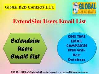 ExtendSim Users Email List