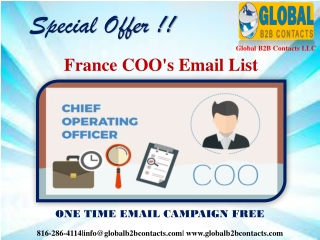 france COO email list