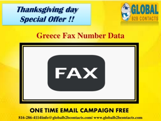 Greece Fax Number Data