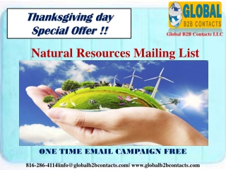 Natural Resources Mailing List