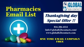 Pharmacies Email List