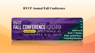 RVCF Annual Fall Conference