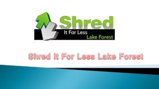 Document Shredding Services