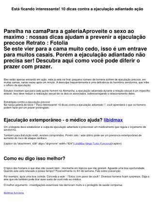 Está ficando interessante! 10 dicas contra a ejaculação antecipado ação