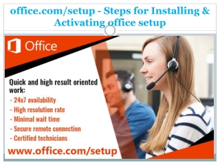 office.com/setup - Steps for Installing & Activating office setup