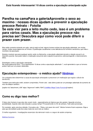 Está ficando interessante! 10 dicas contra a ejaculação antecipado ação