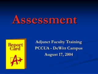 Assessment