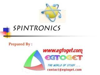 SPINTRONICS