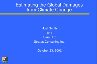 Estimating the Global Damages from Climate Change