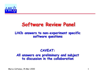 Software Review Panel