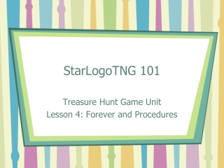 StarLogoTNG 101