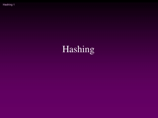 Hashing