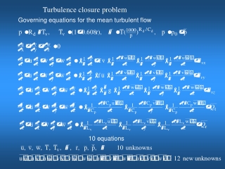 Turbulence closure problem