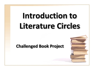 Introduction to Literature Circles