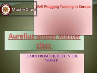 WELL PLUGGING TRAINING