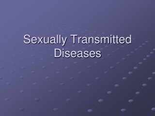 Sexually Transmitted Diseases