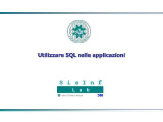 Utilizzare SQL nelle applicazioni