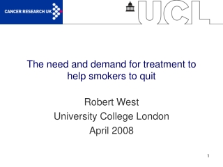 The need and demand for treatment to help smokers to quit