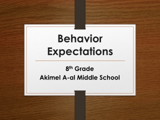 Behavior Expectations