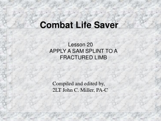 Combat Life Saver