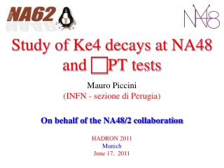 Study of Ke4 decays at NA48 and c PT tests