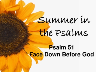 Summer in the Psalms