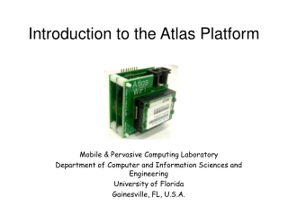 Introduction to the Atlas Platform