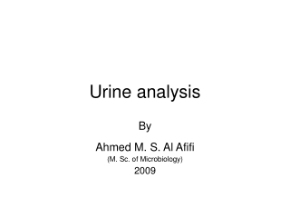 Urine analysis