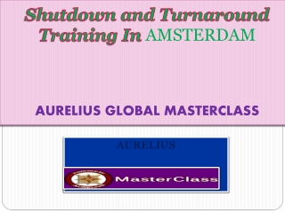 Shutdown and Turnaround Training